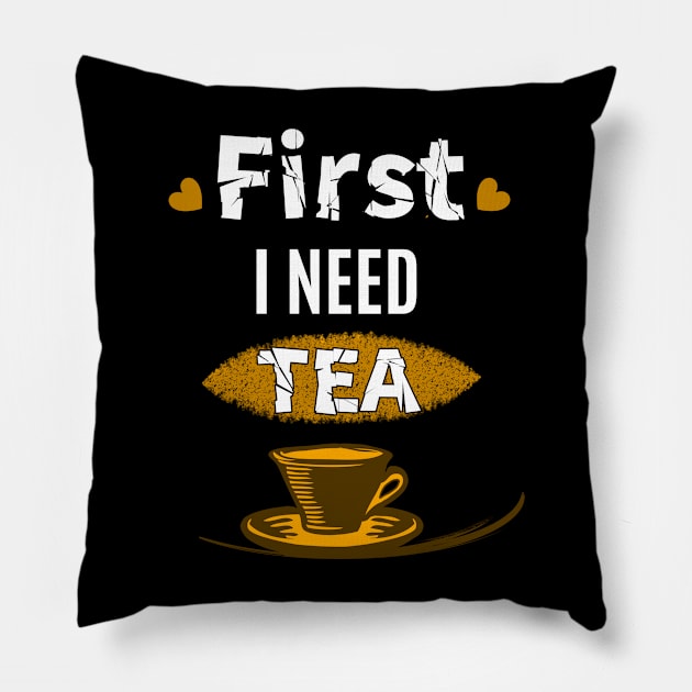 national tea day Pillow by jijo.artist