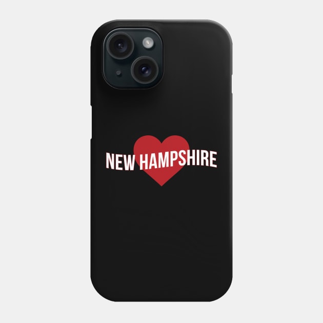 New Hampshire Love Phone Case by Novel_Designs