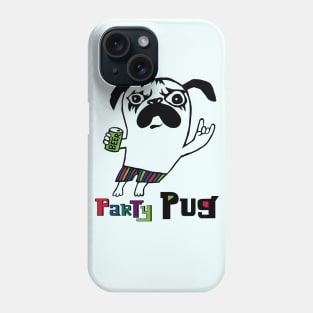 Party Pug Phone Case