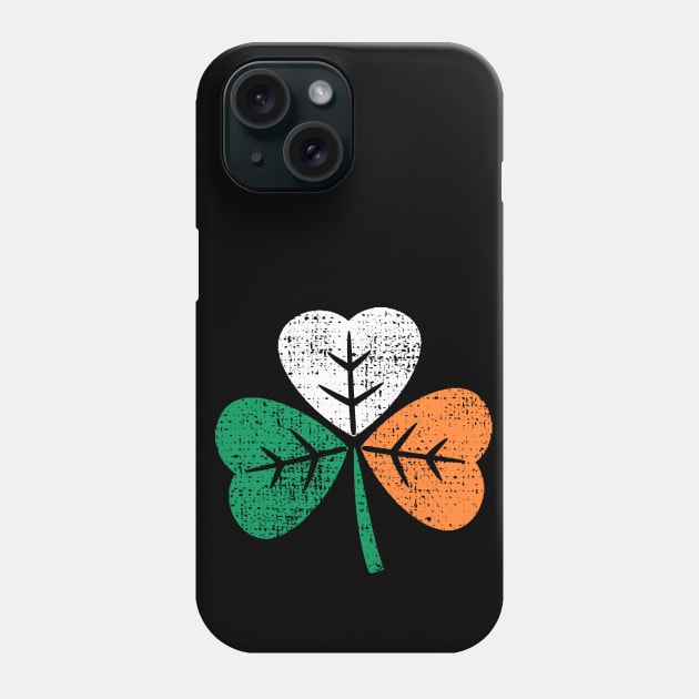 Irish Flag Shamrock - Saint Patrick's Day (Distressed) Phone Case by CottonGarb