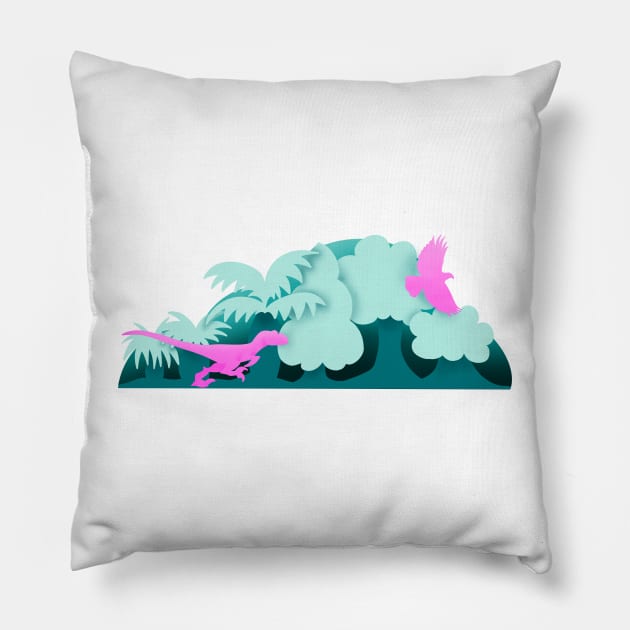 Raptor Evolution Pillow by Thenerdlady