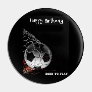 Soccer Birthday Pin