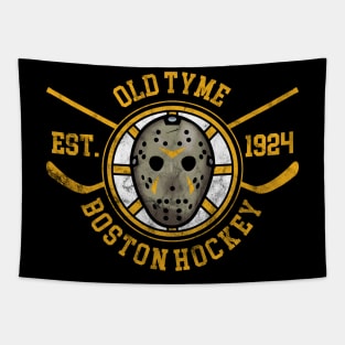 Old Tyme Boston Hockey Tapestry