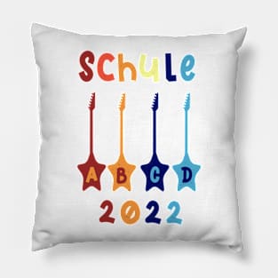 Schule 2022 ABCD Rockstar T shirt Pillow