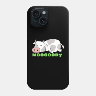 Moody Cow | Cow Pun Phone Case