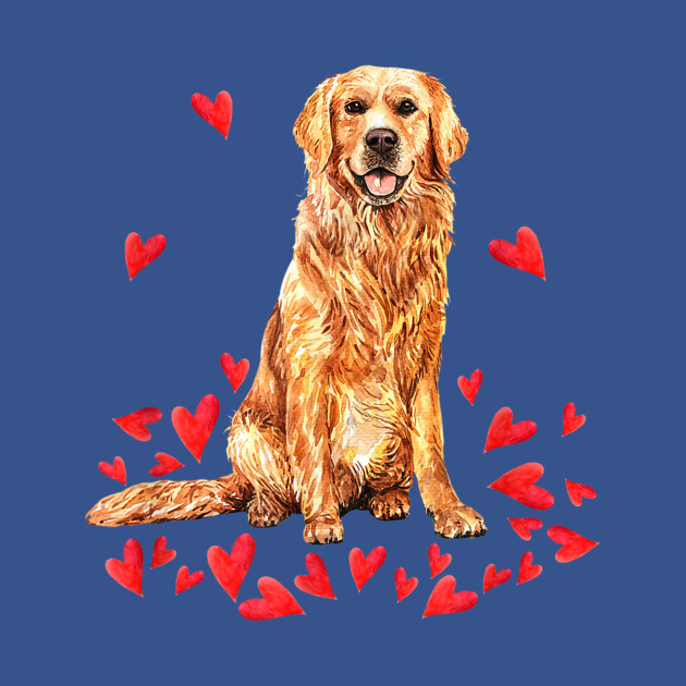 Disover Golden Retriever Heart Valentines Day - Golden Retriever - T-Shirt