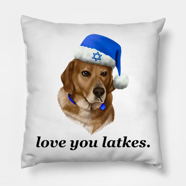 Hanukkah Humphrey Pillow by chadburnsoriginals