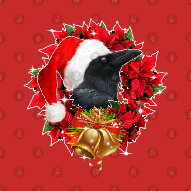 CHRISTMAS WREATH RAVEN VERSION 2!:) by SquishyTees Galore!