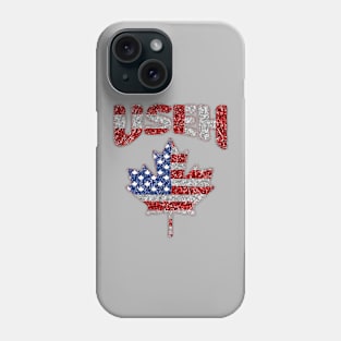 Useh Leaf Canadian American Flag Phone Case