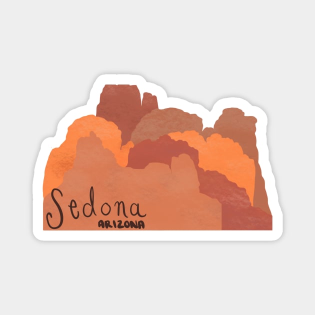 Sedona Rocks Magnet by Origami Sticker Co.