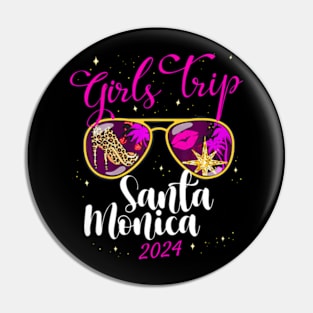 Girls Trip Santa  2024 Womens Birthday Squad Pin