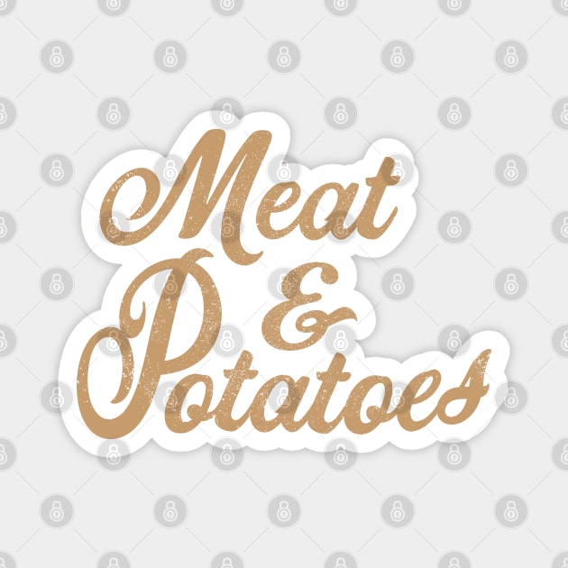 Meat & Potatoes Simple Holiday Food Magnet by Commykaze