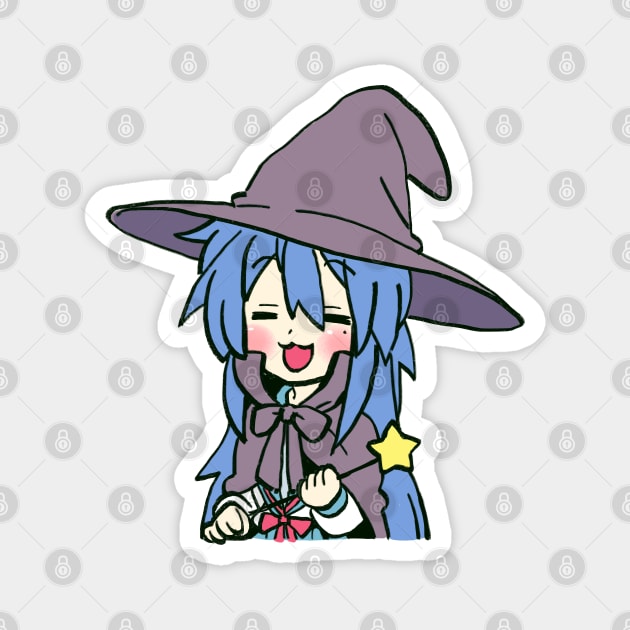 Mudwizard draws the witch cosplay izumi konata with star wand / lucky star Magnet by mudwizard