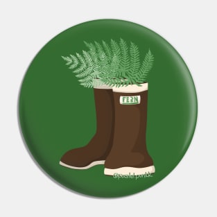 Fern Rainboots Pin