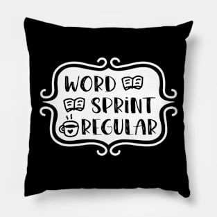 Word Sprint Regular - Writing Typography Pillow