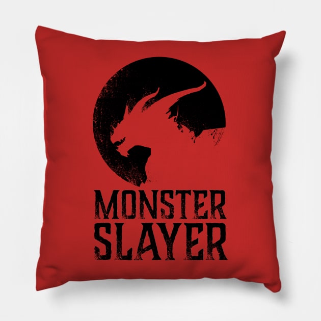 Monster Hunter - Monster Slayer Pillow by ballhard