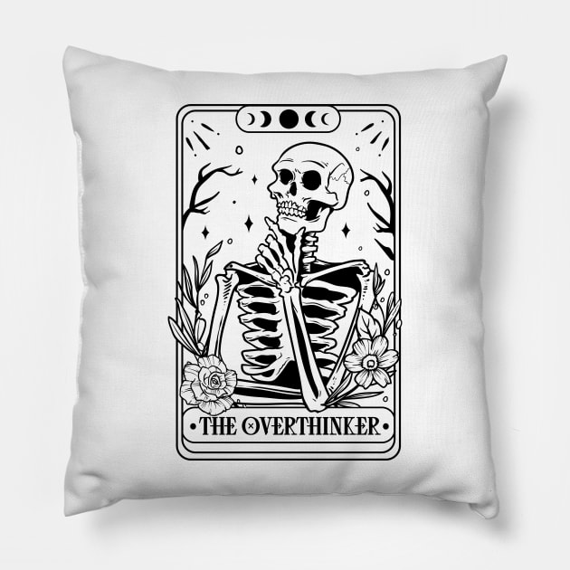 The Overthinker Tarot Card Pillow by CB Creative Images