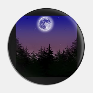 Full moon evening sky Pin