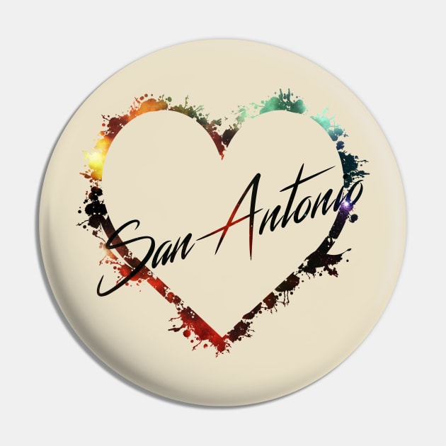 I Love San Antonio Pin by StupidHead