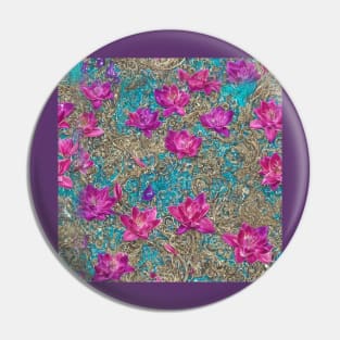 Purple Lotus Pattern Pin