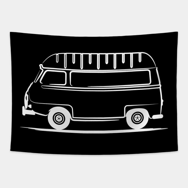 Renault Estafette Van High Top White Tapestry by PauHanaDesign