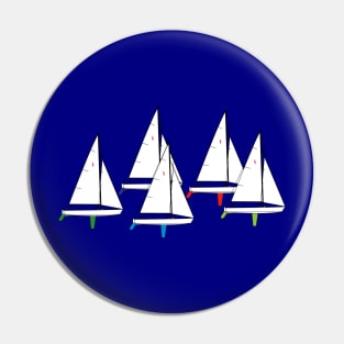 Lightning Sailboats Racing Pin