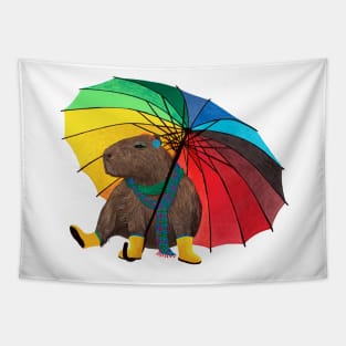 Capybara Pride Tapestry