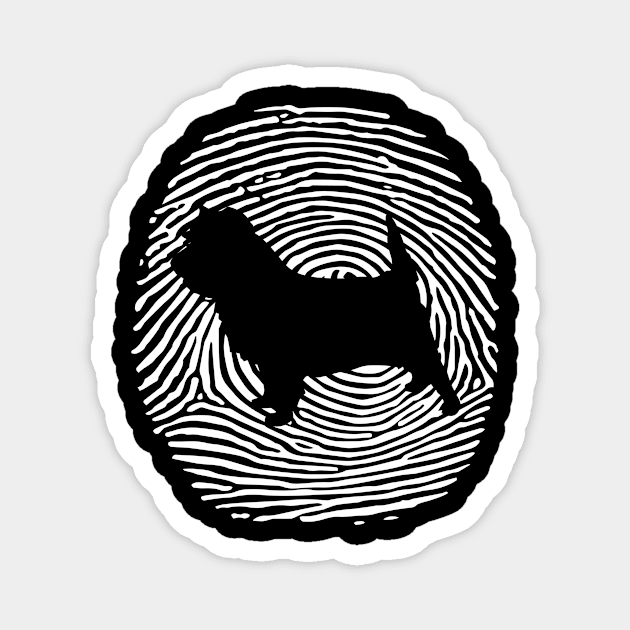 Cairn Terrier DNA Fingerprint I Dog Cairn Terrier Magnet by Shirtjaeger