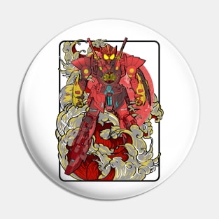 Red Hyper OOO Gundam Pin