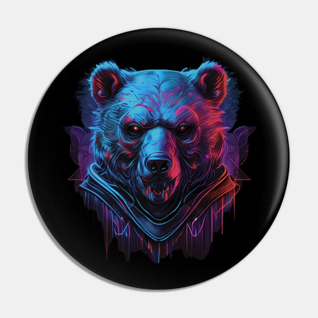 Grizzly bear Pin by GreenMary Design