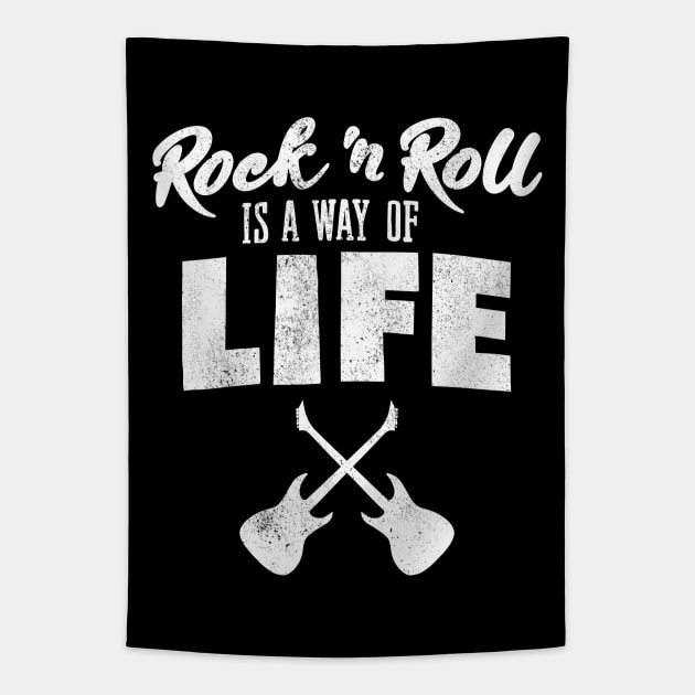 Rock 'n Roll Is A Way Of Life Tapestry by Commykaze