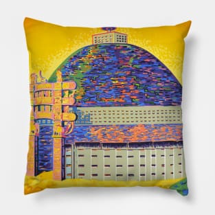 Vintage Travel Poster Visit India Pillow