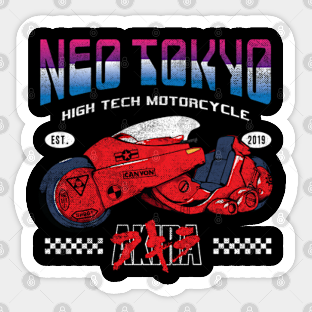 Neo Tokyo Kaneda Bike The Capsules Biker Gang - Akira - Sticker | TeePublic Neo Tokyo Kaneda Bike The Capsules Biker Gang - Akira - Sticker | TeePublic