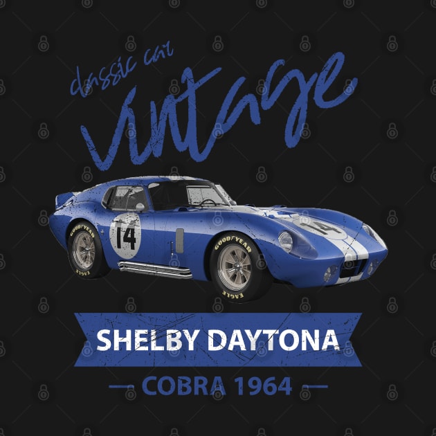 Classic Car Vintage Shelby Daytona Cobra 1964 by Aldebaran