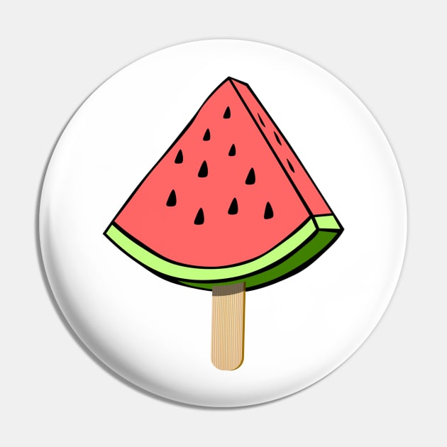 Pocket Watermelon ice cream Funny Cute Summer Fruit Pin by junghc1