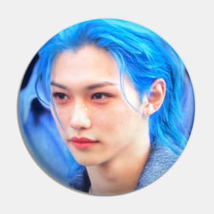 Kpop Stray Kids Felix Blue Aesthetic Pin