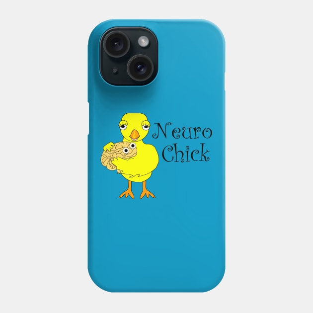 Neuro Chick Text Phone Case by Barthol Graphics