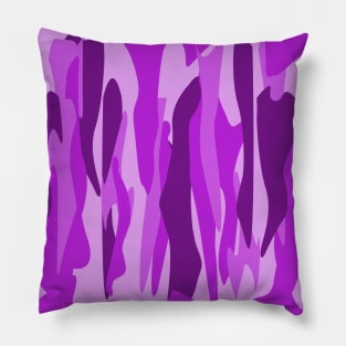 Purple Tone Abstract Camouflage Pillow