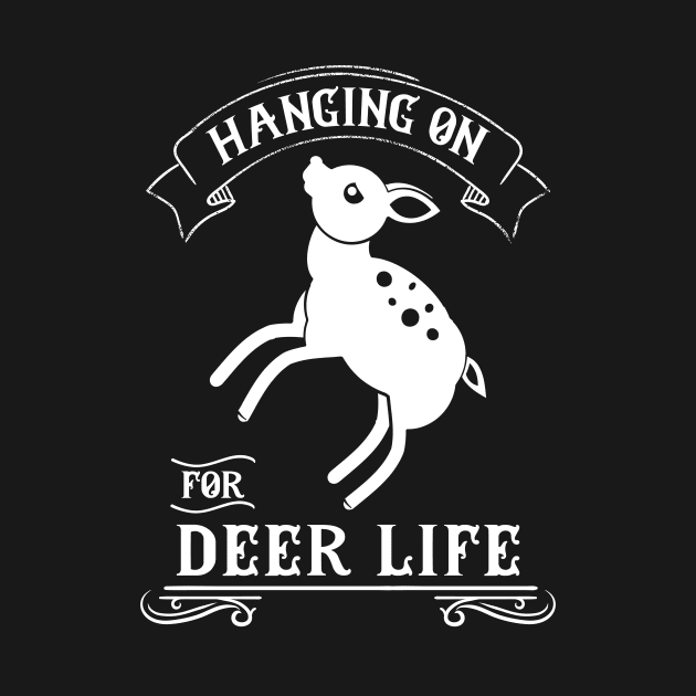 Hanging on for Deer Life by evisionarts