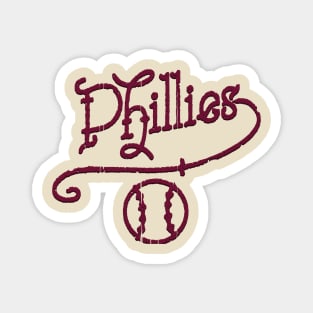 Vintage Phillies Sailor Tattoo Magnet