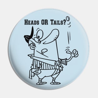 Referee Rules Game Start Heads Or Tails Toss Pin