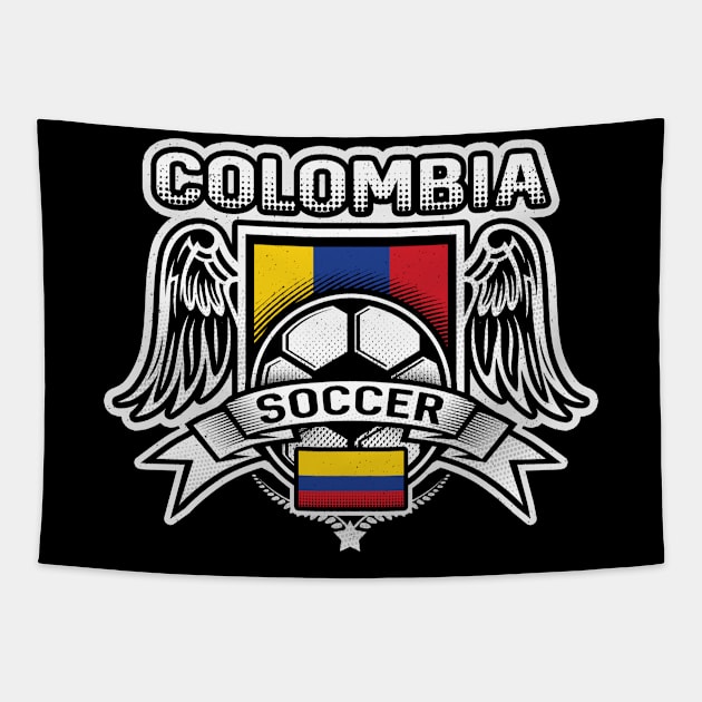 Columbia Soccer Futbol Tapestry by megasportsfan