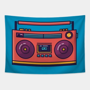 Retro Radio Music Tapestry