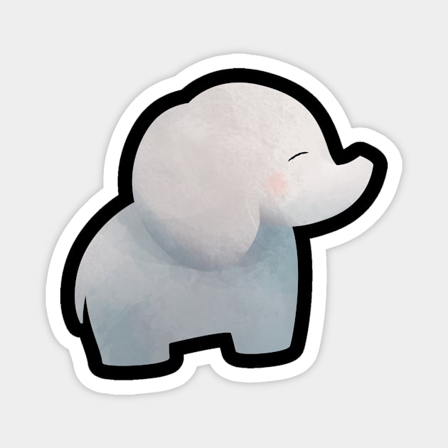 Cute little elephant Magnet by Watersolution