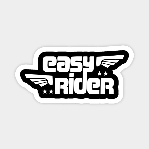 wings white rider Magnet by creatorbriliant