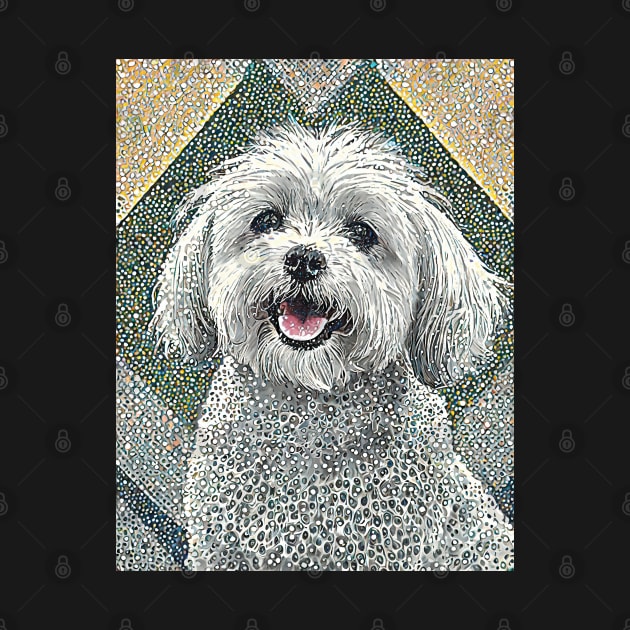 Dog Portrait - Maltese by Dec69 Studio