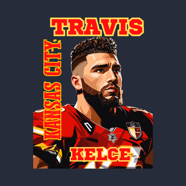 Travis Kelce Kansas City by Charlie Dion