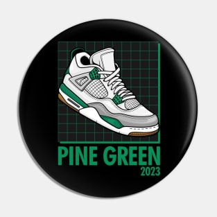 AJ 4 Retro Pine Green Sneaker Pin