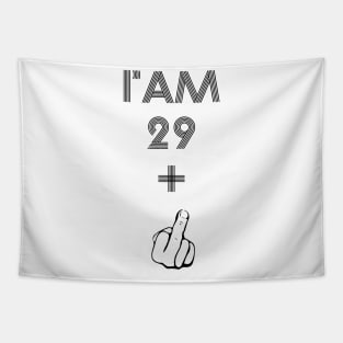 I Am 30 Plus Finger 30 Years Old Funny Birthday Gift Tapestry