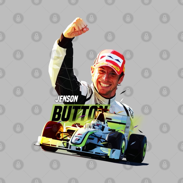 Low Poly Jenson Button by pxl_g